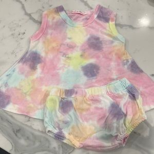 Baby Steps tye die tank and bloomer 6-9 month